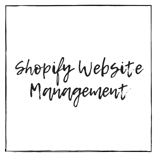 Shopify Website Management