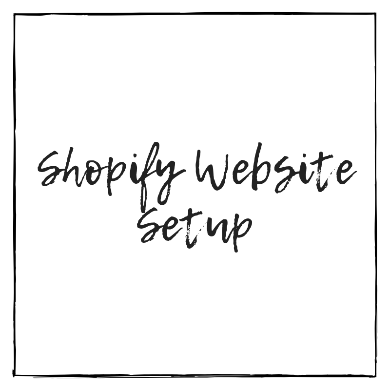 Basic Shopify Website Setup